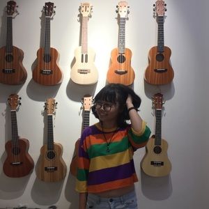 vintage thrifted striped t-shirt